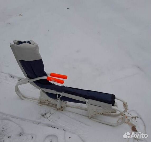 Санки детские складные с ручкой