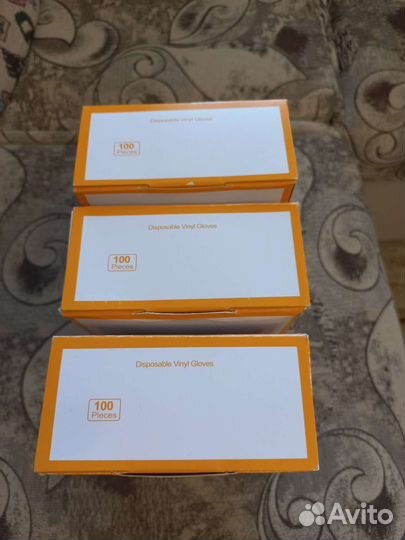 Перчатки виниловые