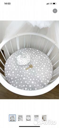 Простыня на круглый матрас