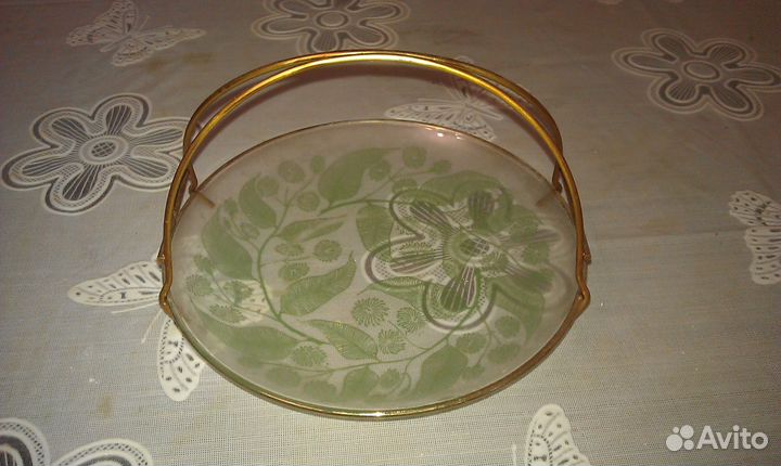 Ваза с ручкой позолота из СССР