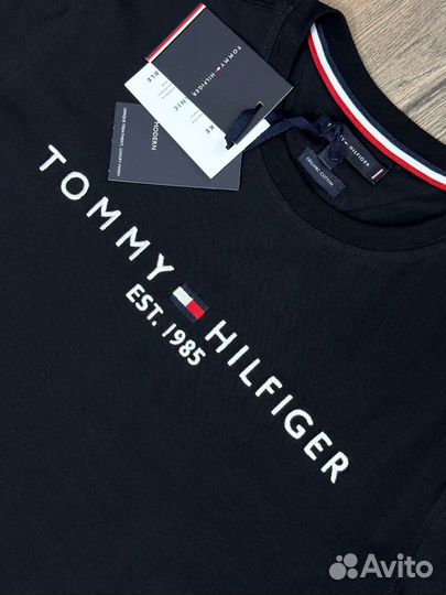 Мужская футболка Tommy Hilfiger черная новая