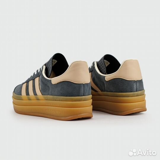 Кроссовки Adidas Gazelle Bold Blue / Gum Wmns