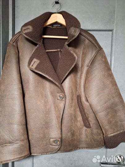 Дубленка, куртка, искусственная дубленка, s