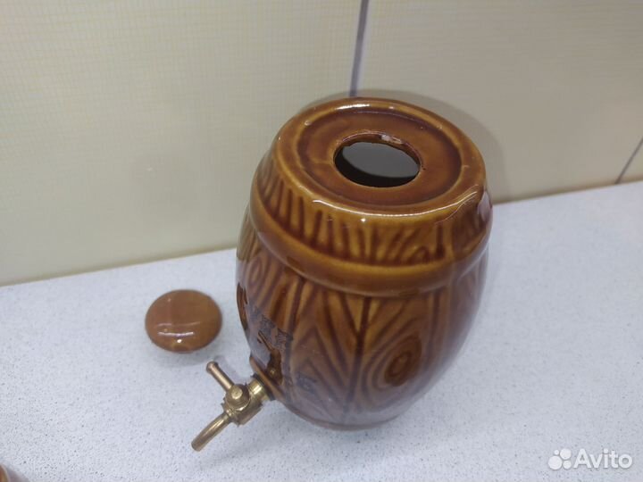 Керамический набор Бочонок и Кружки Винтаж