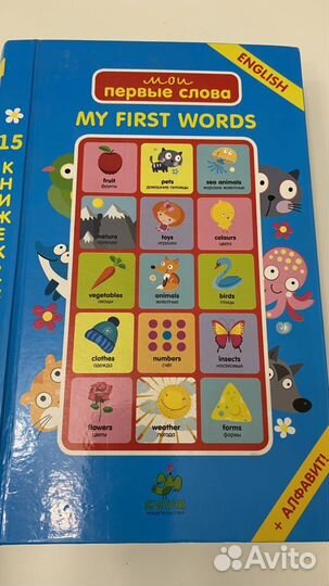 Книга мои первые слова my first words clever