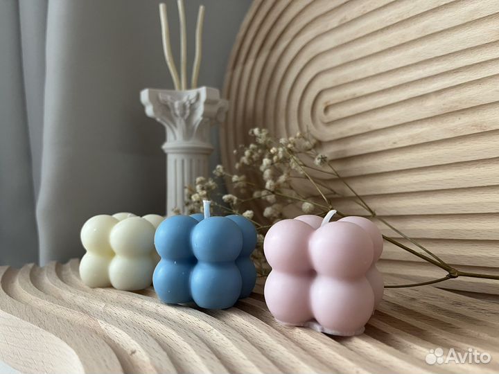 Свечи ручной работы из соевого воска ку
