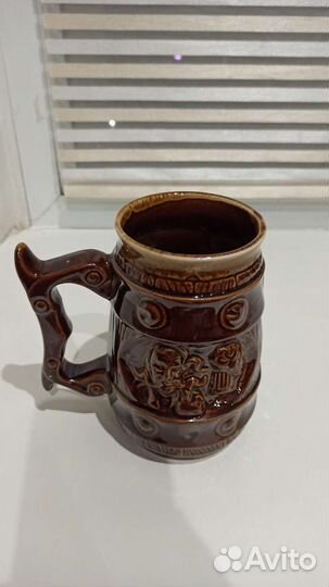 Кружка пивная 07 - бутылка 05 с пеной