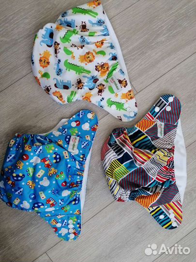 Многоразовые подгузники 3+ вкладыши 10, новые