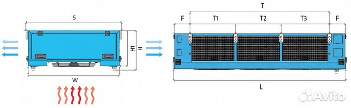 Воздухоохладитель 36,5 кВт FrigoCool EDD 50.31.6