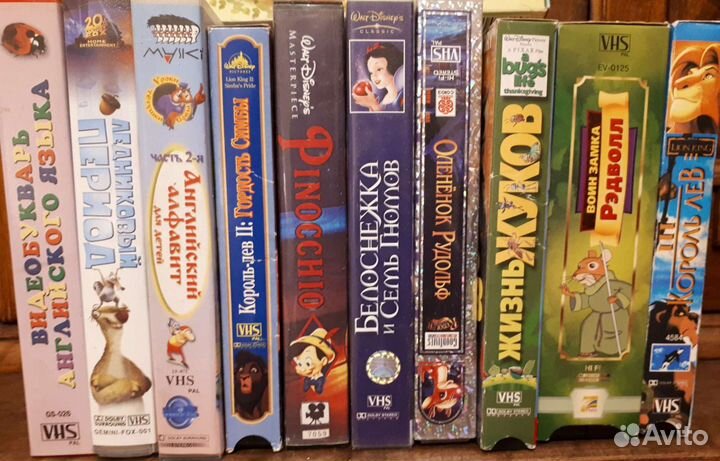 48 видеокассет советские зарубежные мультфильмы