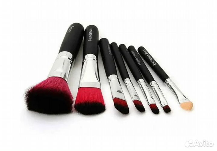 Набор кистей для макияжа Hello Kitty 7 черный