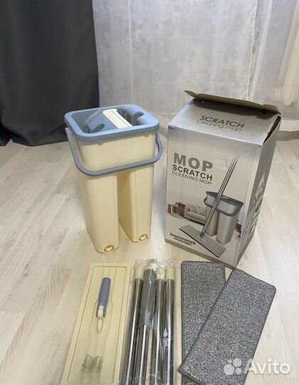 Швабра с отжимом и ведром