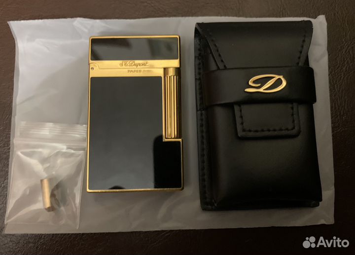 Зажигалка s t dupont оригинал с чехлом