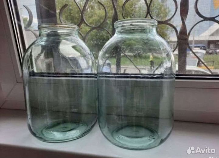 Банки разного обьема стеклянные много