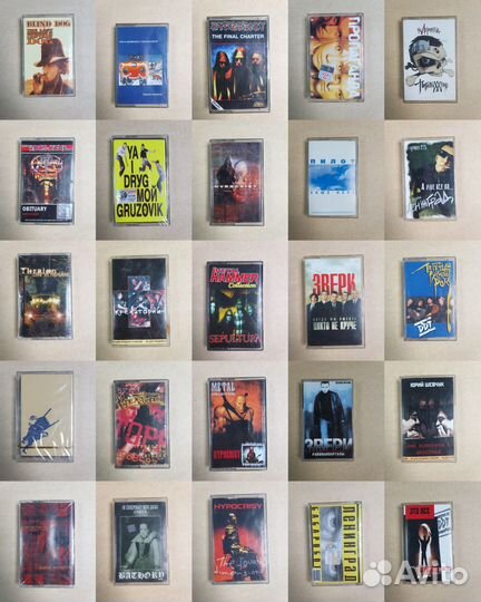 Кассеты с рок исполнителями