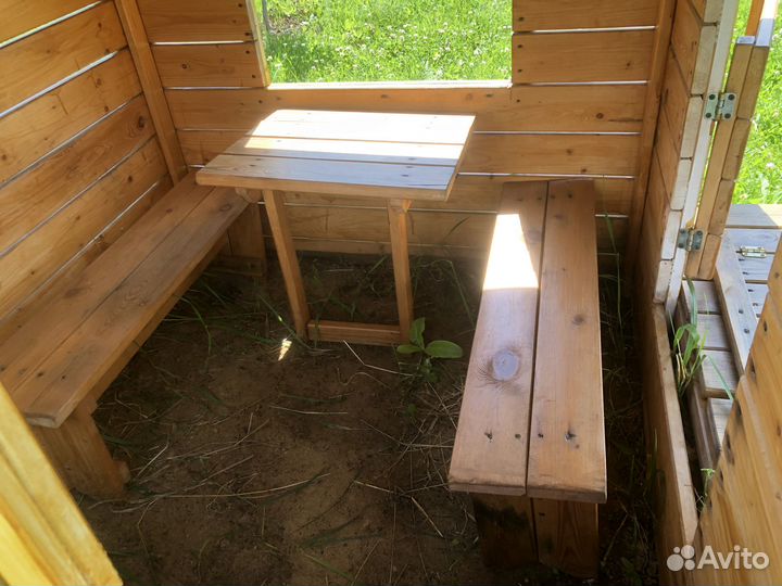 Детский деревянный домик для дачи