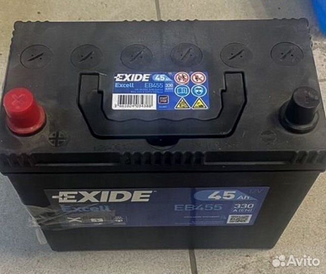 Аккумулятор Exide 45 Ah Б/у с гарантией