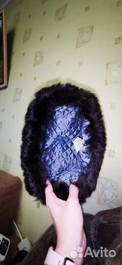 Шапка ушанка из кролика