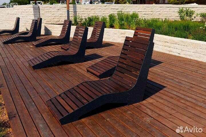 Шезлонг деревянный