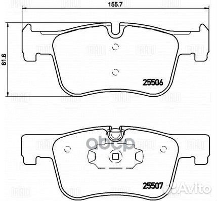 Колодки торм. BMW 1 (F20) (11) /3 (F30) (11)