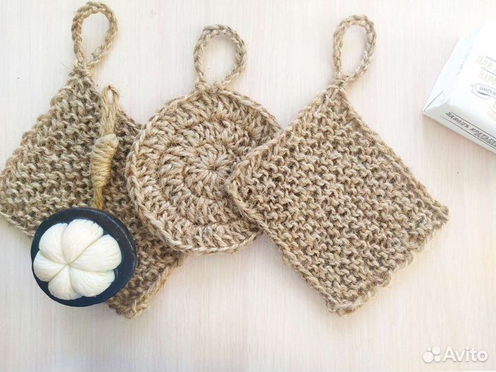 Эко-губка из джута