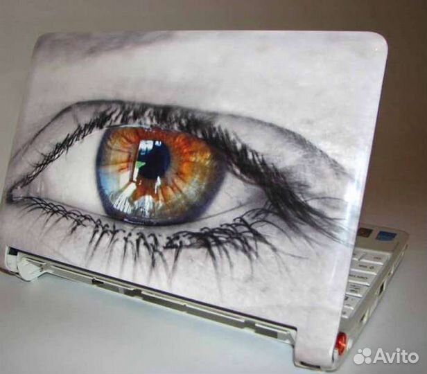 Цветная печать на чехлах, крышках ноутбуков и др