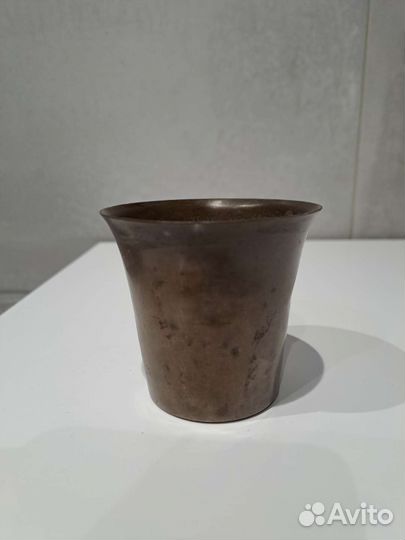 Латунная старинная стопка