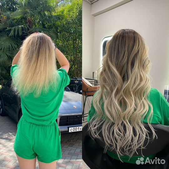 Наращивание волос с гарантией Коррекция