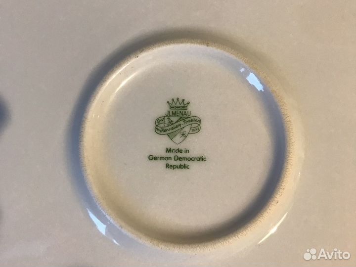 Антикварное столовое блюдо Graf von Henneberg Герм