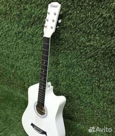Гитара новая акустическая belucci белый матовый