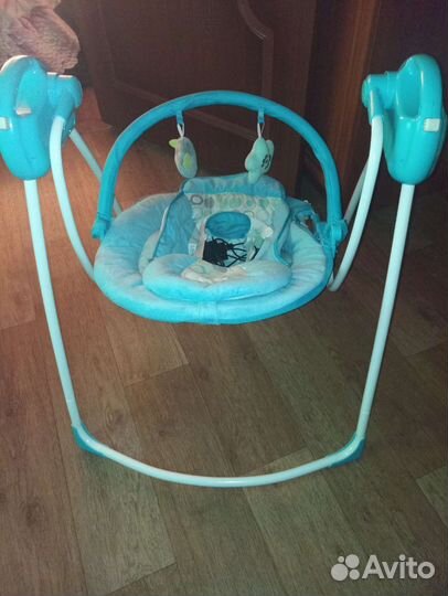 Детские электронные качели шезлонг