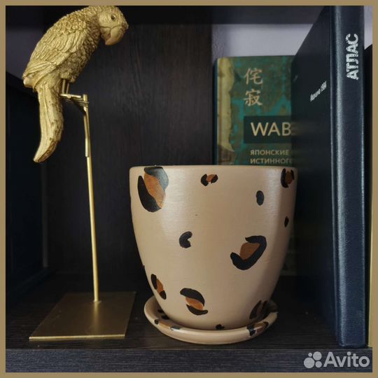 Цветочный горшок роспись