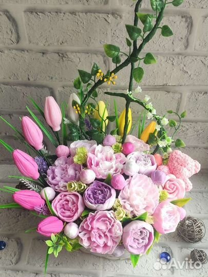 Большой мыльный букет на День рождения