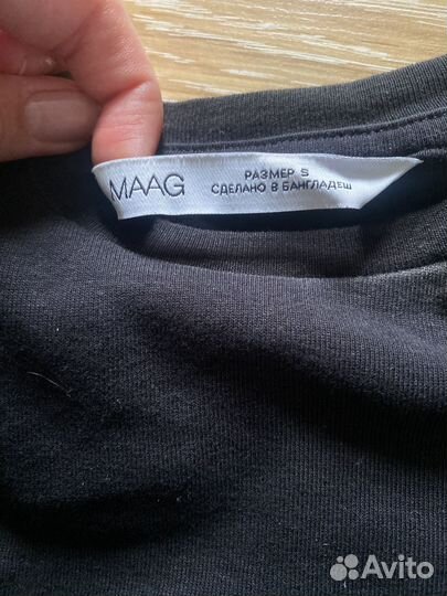 Укороченный лонгслив черного цвета