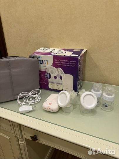 Двойной электрический молокоотсос avent