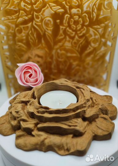 Подсвечник деревянный 