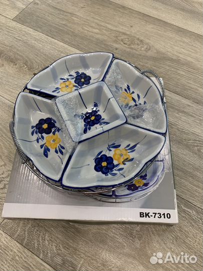 Менажница фарфоровая