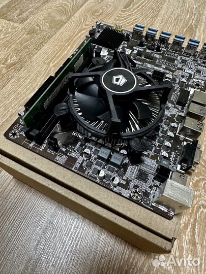 Материнская плата BTC b250с процессор PentiumG4400