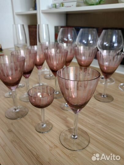 Бокалы и рюмки СССР и bohemia crystal