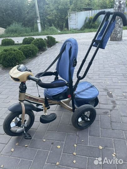 Детский велосипед с родительской ручкой