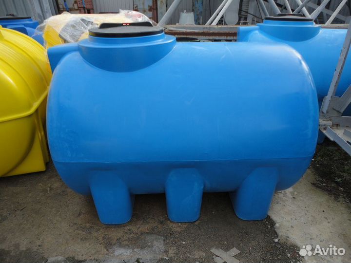 Бак для воды горизонтальный 2 м3 / 2000