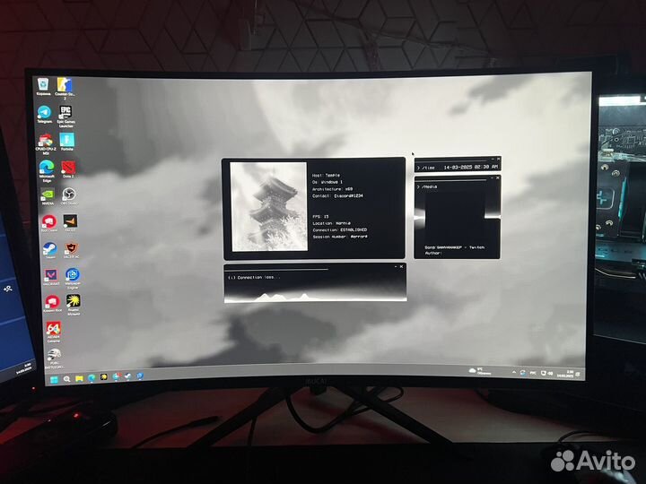 Изогнутый Монитор 165 гц 2к 27дюимов