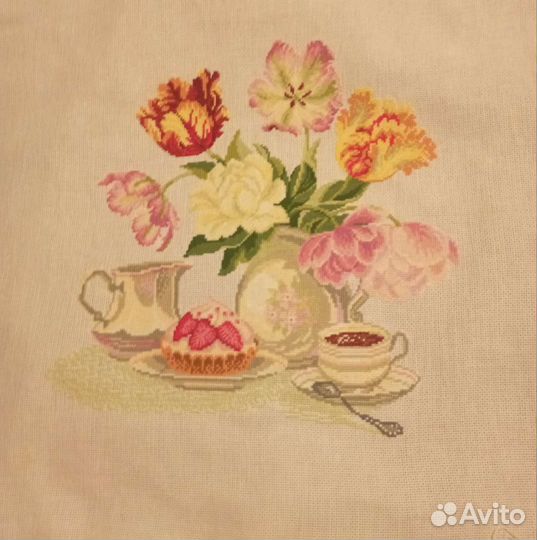 Картина вышитая крестом готовые работы в асс