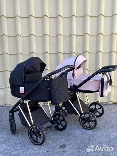 Коляска roan ivi (sol) 2023 на раме золото 2 в 1