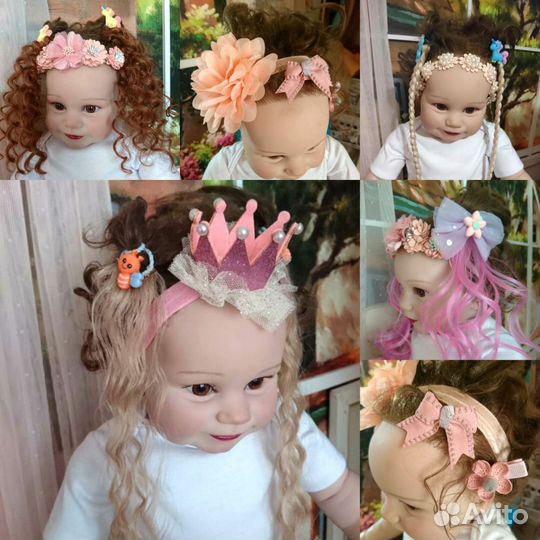 Резинки для девочек с волосами прядки волос