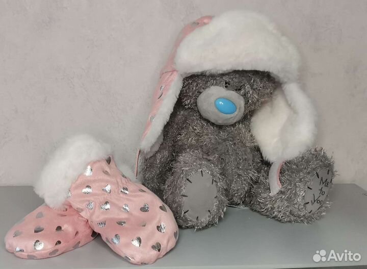 Шапка ушанка детская 3-6м