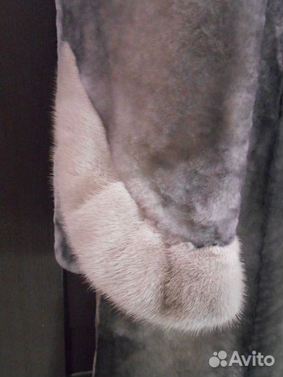 Шуба мутоновая с норкой облегченная