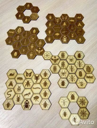 Улей (hive) настольная игра из дерева