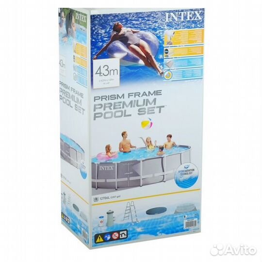 Каркасный бассейн 427х107см новый intex