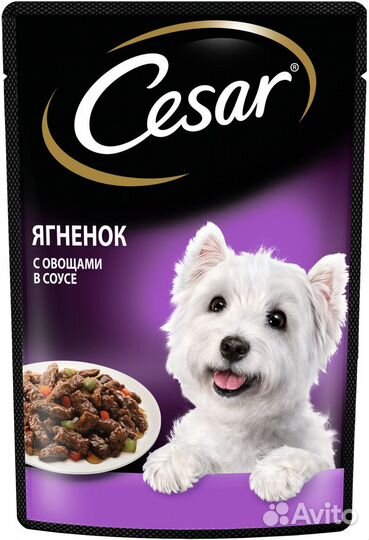 Cesar набор паучей для собак, три вкуса (паучи &qu